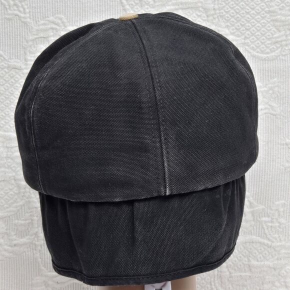 Carhartt Cap Fitted Mens Large Canvas Quilted Duck Hat Ear Flap Made USA Warm - Picture 4 of 12